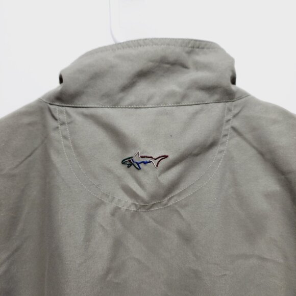 Greg Norman Windbreaker Vest Mens Sleeveless Full-Zip Size M Polyester Gray - Picture 10 of 11